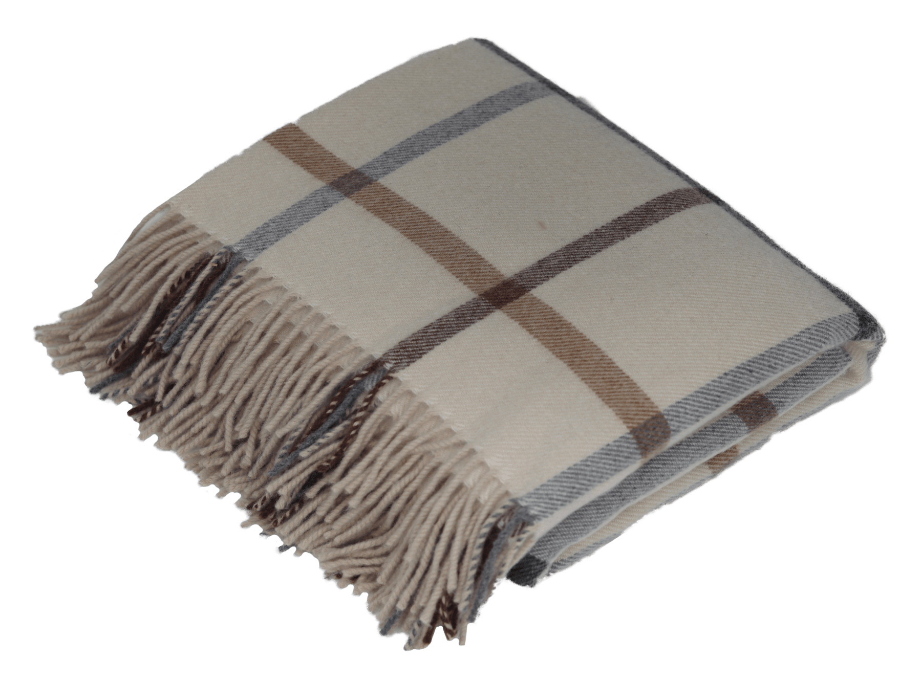 Remony Lambswool Throw Pebble Milton Marino Lambswool Throws 140x180cm - 3 colours to choose from.