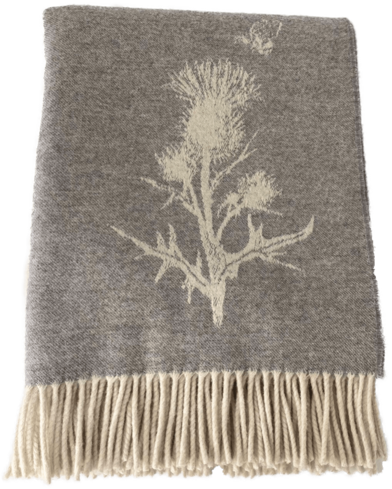 Remony Lambswool Throw Thistle Nature Marino Lambswool Throws 140x180cm