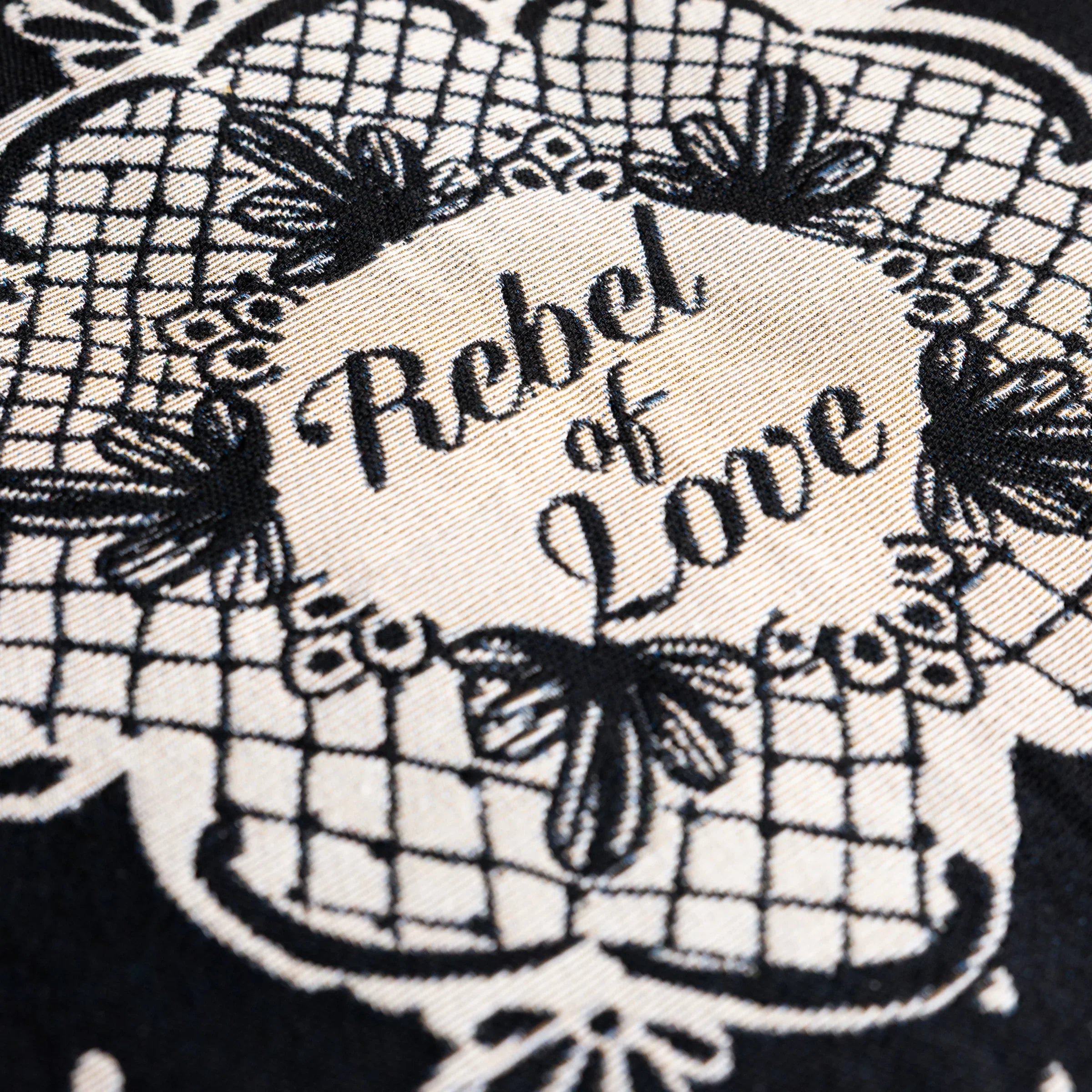 Rockett St George (Riva Home) Bedspread/Throw FOREVER REBEL FRINGED THROW – BLACK by Rockett St George