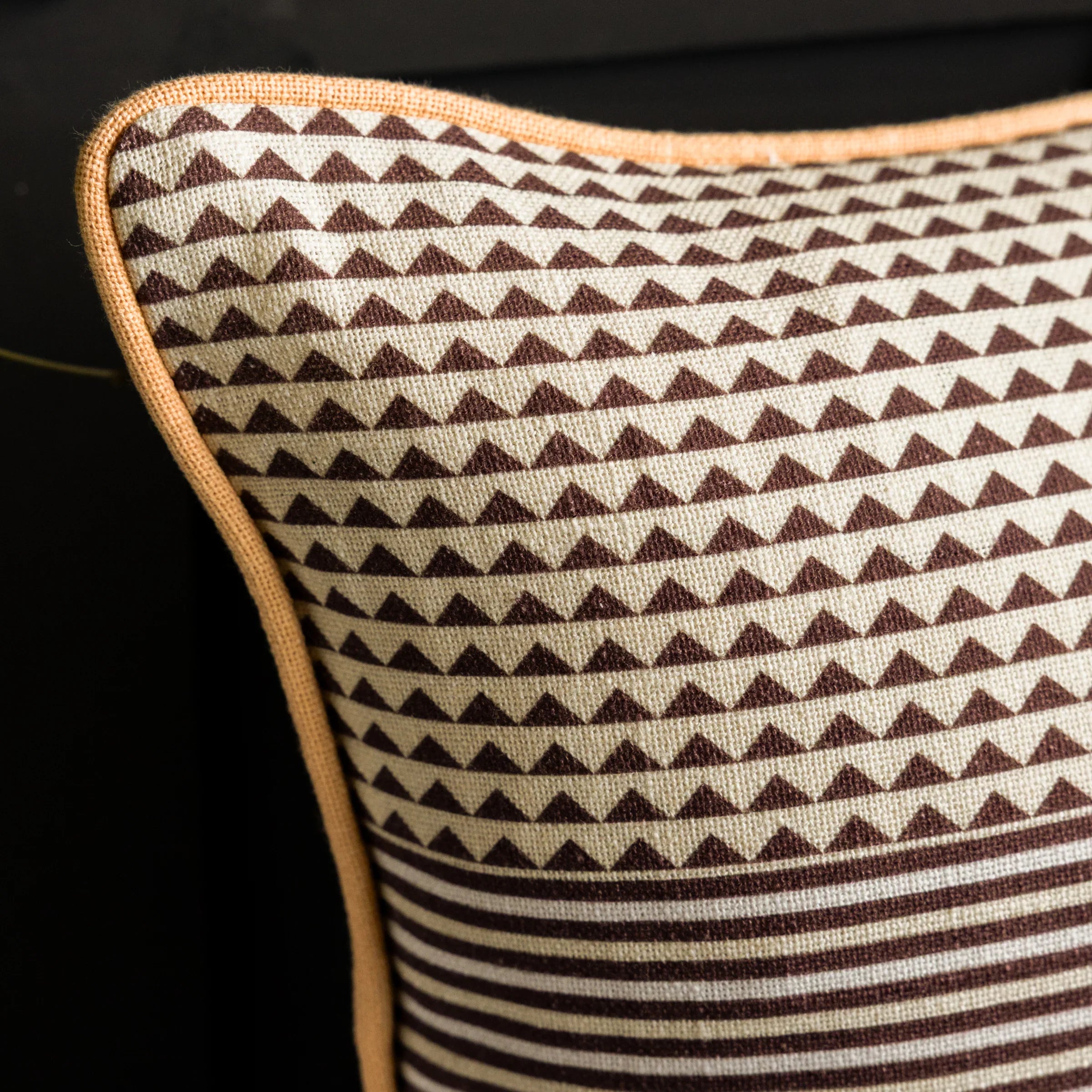 Rockett St George (Riva Home) Cushions YES SIR I CAN BOOGIE COTTON SLUB CUSHION PEACH by Rockett St George