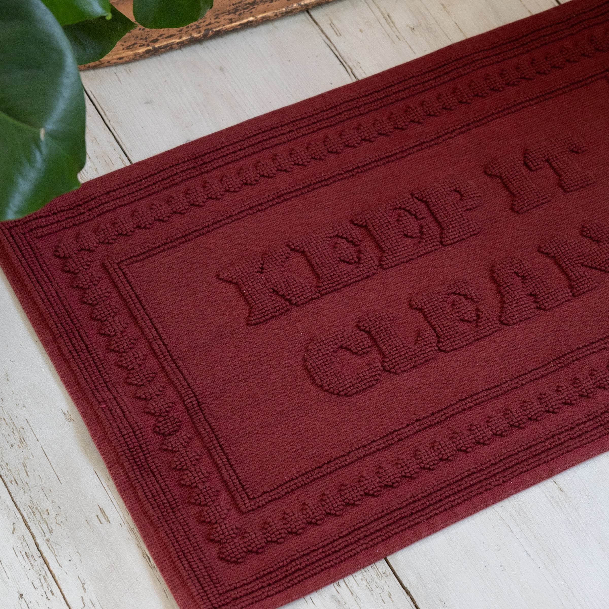 Rockett St George (Riva Home) Home Accessories KEEP IT CLEAN 100% COTTON BATH MAT – BURNT BRICK by Rockett St George