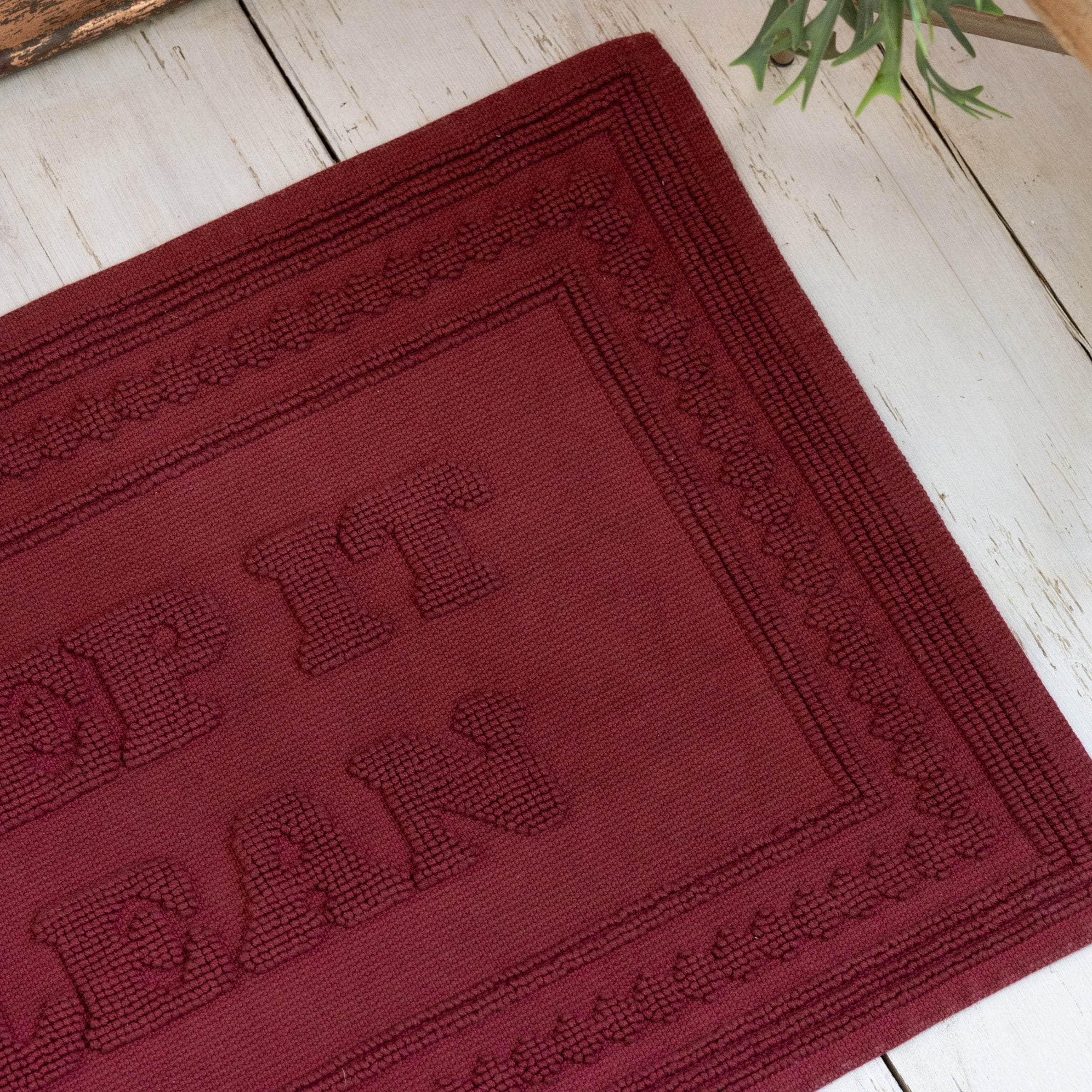 Rockett St George (Riva Home) Home Accessories KEEP IT CLEAN 100% COTTON BATH MAT – BURNT BRICK by Rockett St George