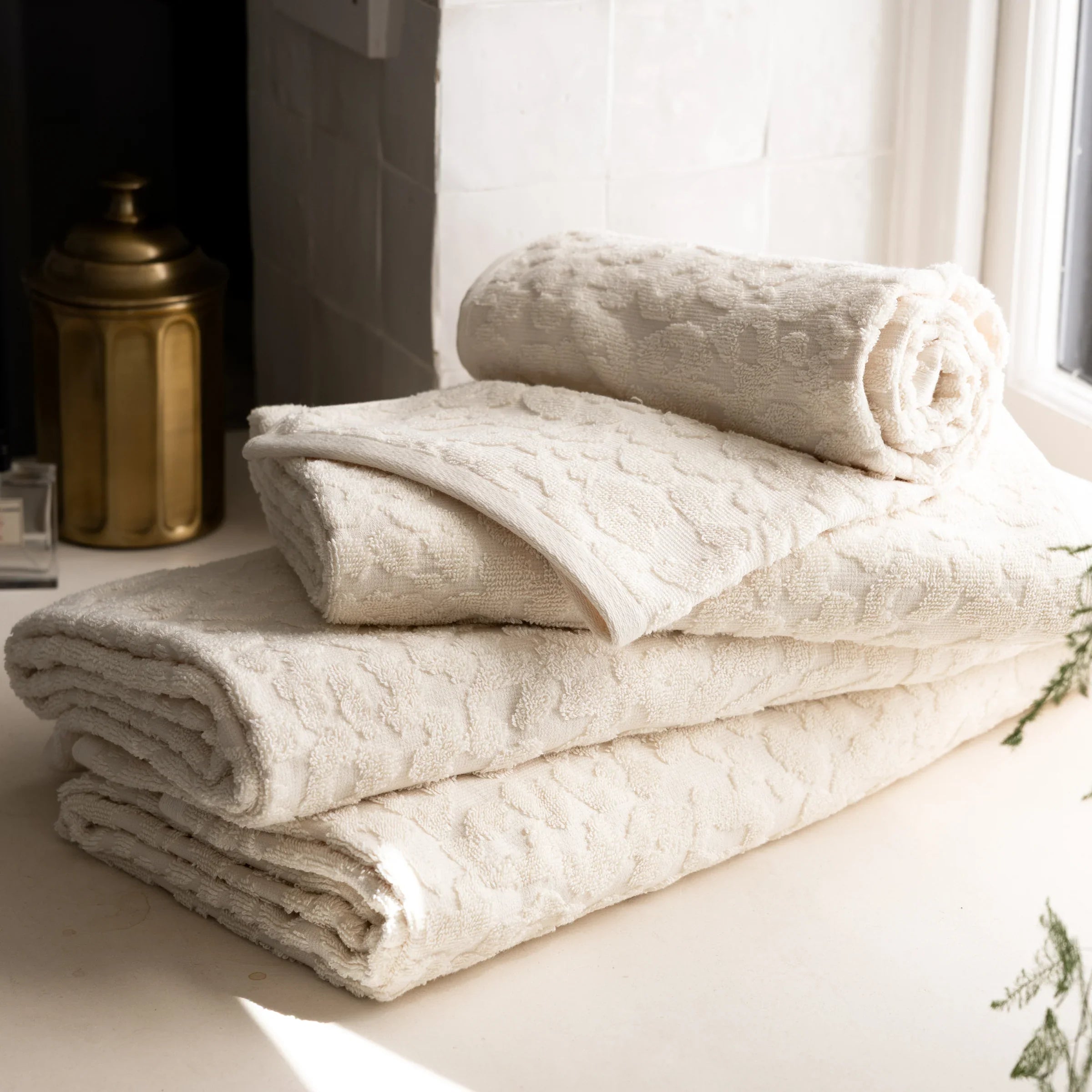 Rockett St George (Riva Home) Home Accessories LEOPARD JACQUARD 100% COTTON TOWEL COLLECTION by Rockett St George