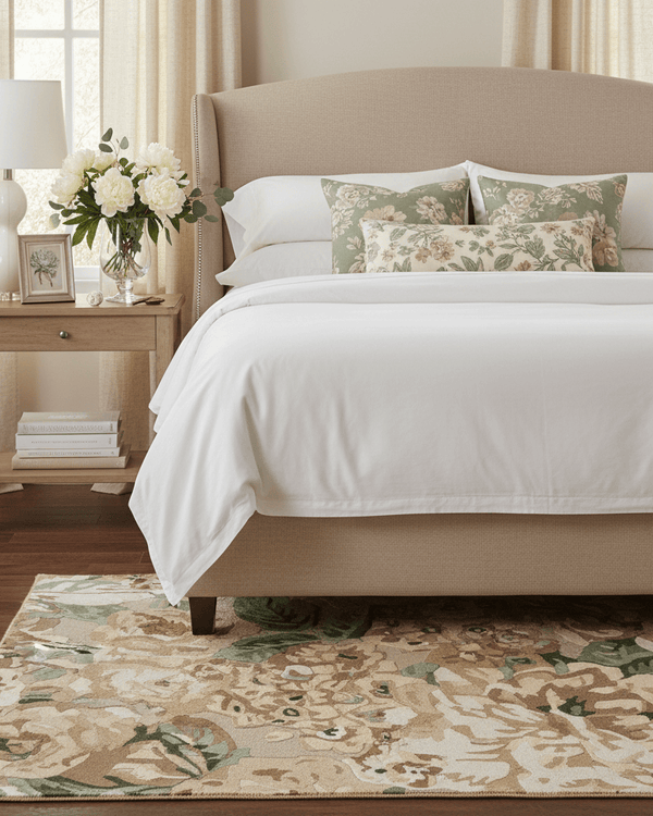 SANDERSON ROSE AND PEONY AREA RUG  by Brink and Campman