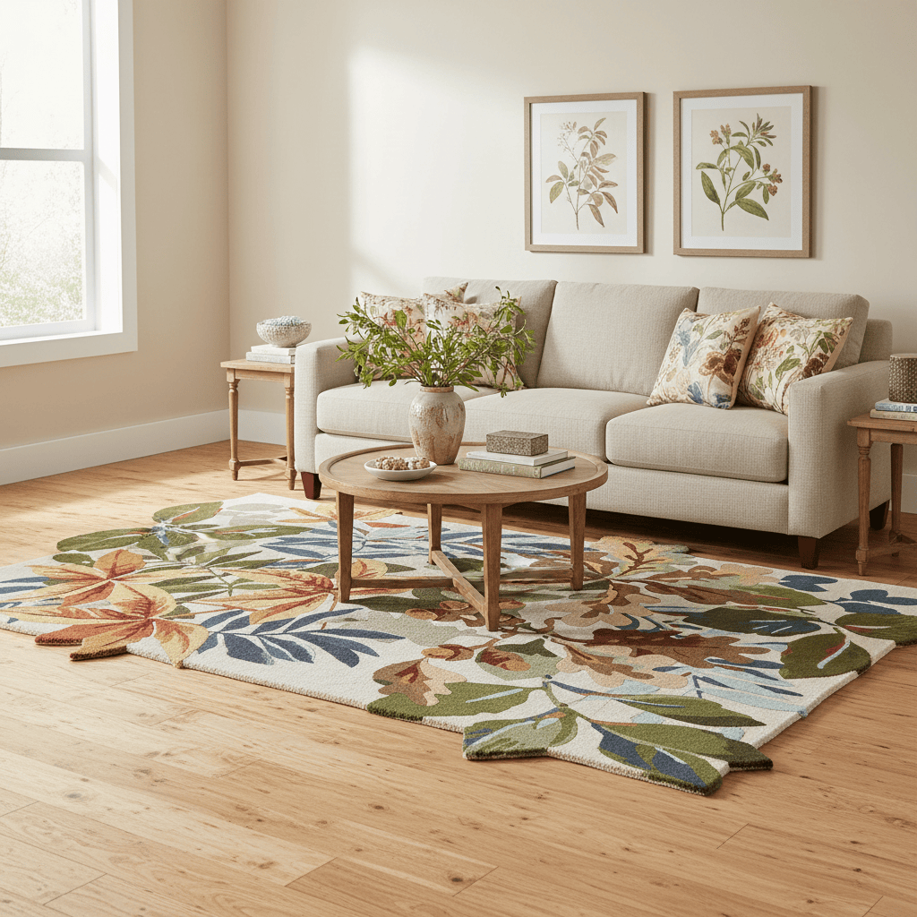 Sanderson (Brink & Campman) Designer Rugs 140 centimetres by 200 centimetres (approx. 4 foot 7 inches by 6 foot 7 inches) / Russet SANDERSON ROBIN'S WOOD AREA RUG  by Brink & Campman