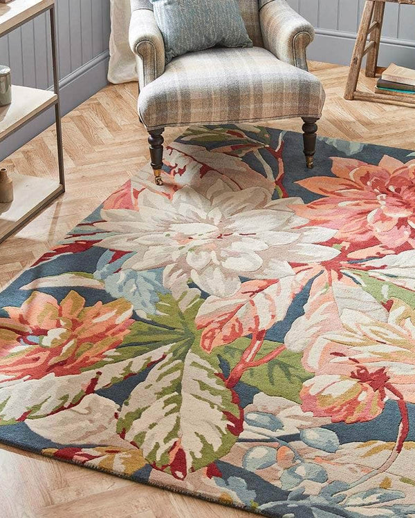 SANDERSON DAHLIA & ROSEHIP AREA RUG  by Brink & Campman