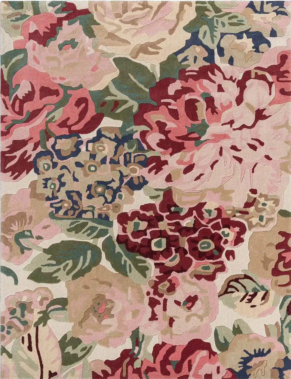 Sanderson (Brink & Campman) Designer Rugs SANDERSON ROSE AND PEONY AREA RUG  by Brink and Campman