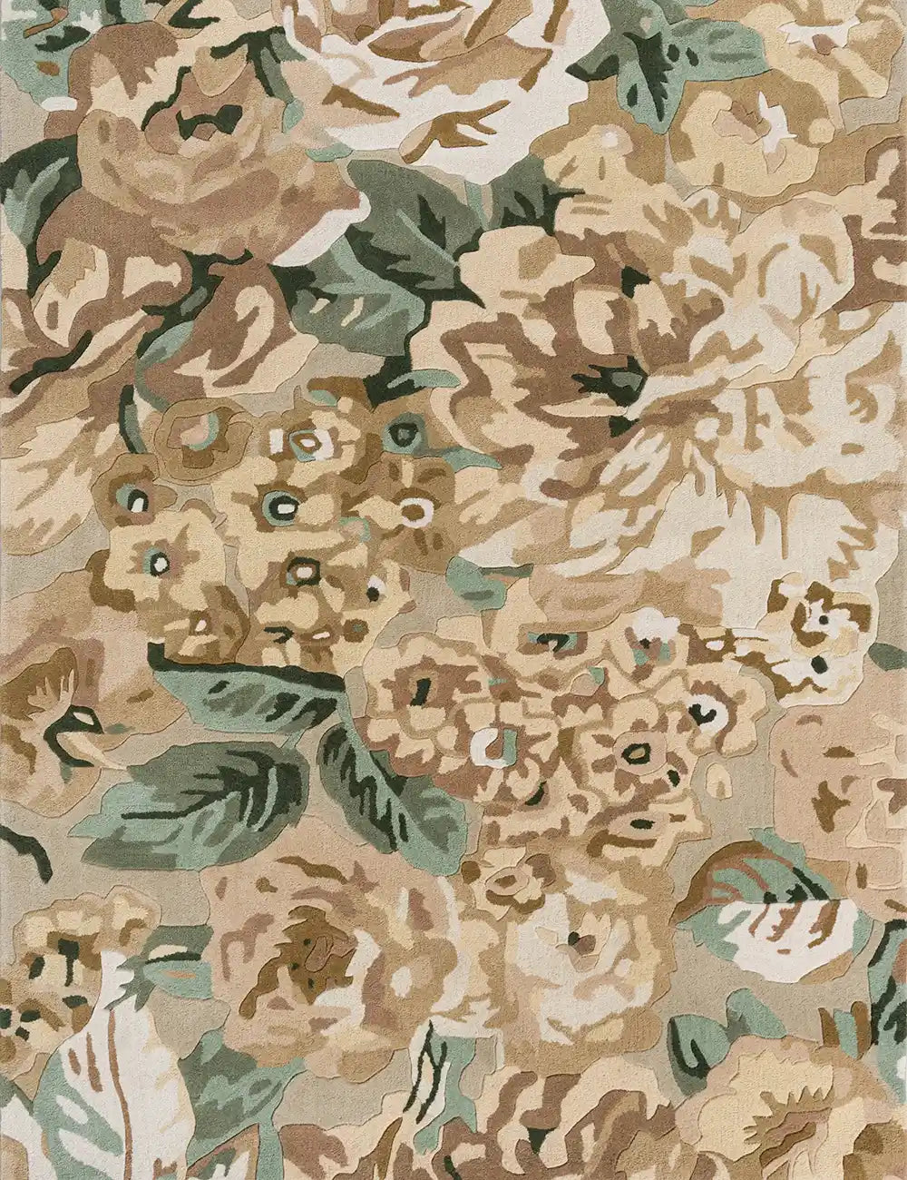 Sanderson (Brink & Campman) Designer Rugs SANDERSON ROSE AND PEONY AREA RUG  by Brink and Campman