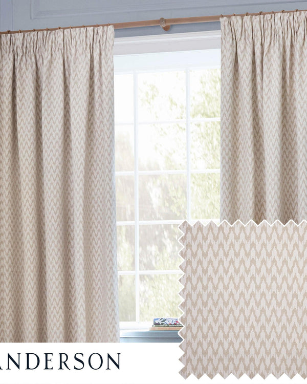 Sanderson Hutton Jacquard Pencil Pleat Curtains