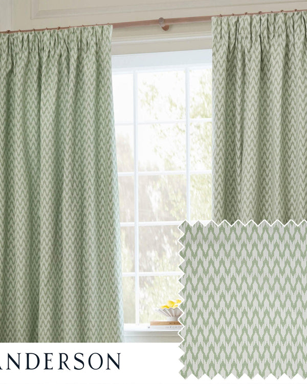 Sanderson Hutton Jacquard Pencil Pleat Curtains