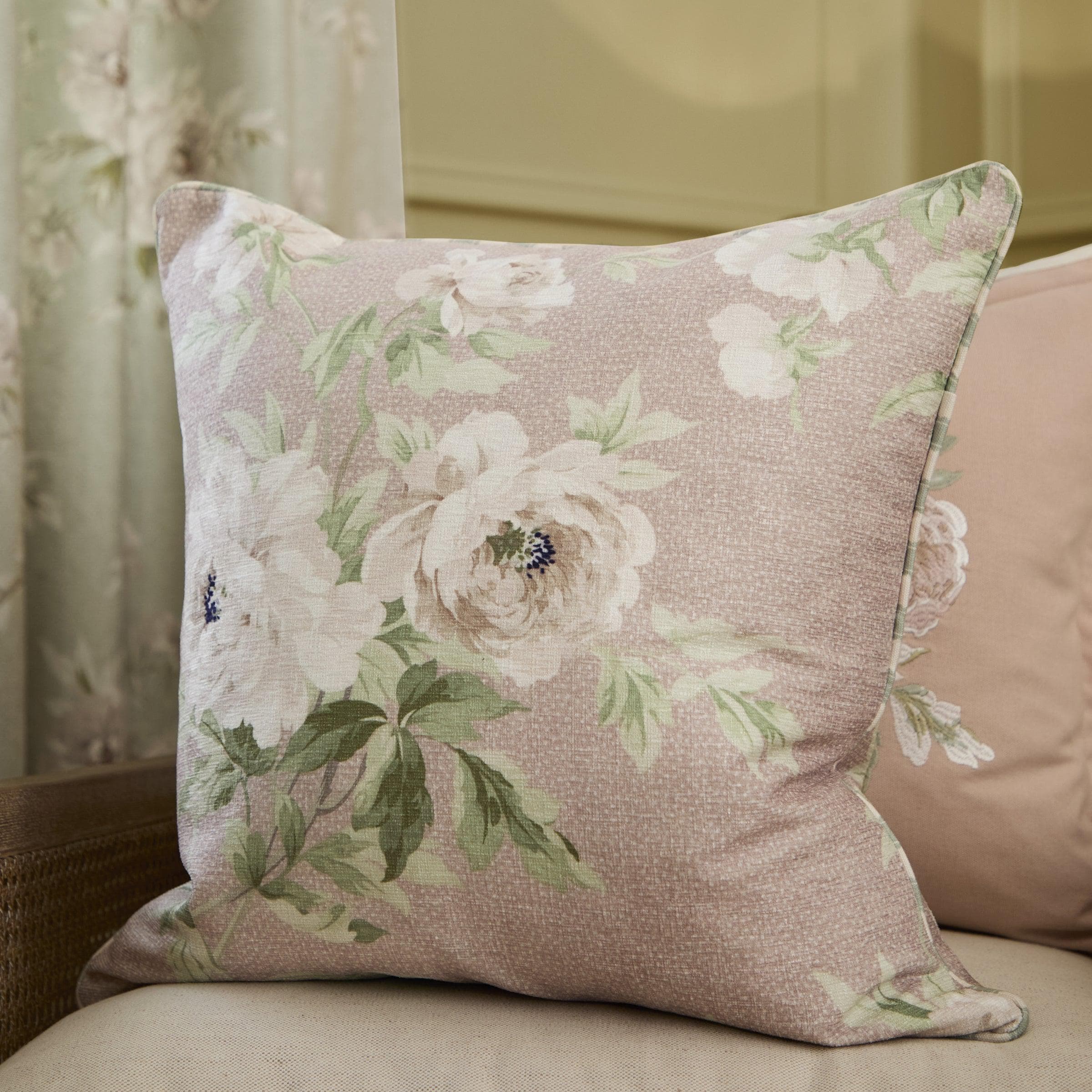 Sanderson (Riva Home) Sanderson Cushion Sanderson Adele Floral Chenille Cushion