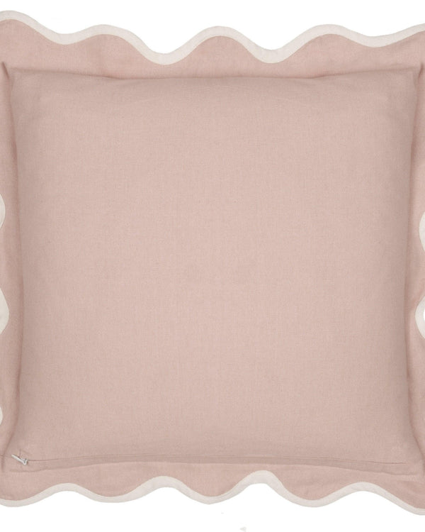 Sanderson Adele Floral Embroidered Duck Feather filled Cushion ROSE