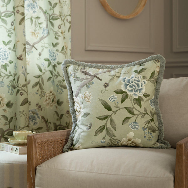 Sanderson Porcelain Garden Chenille Cushion