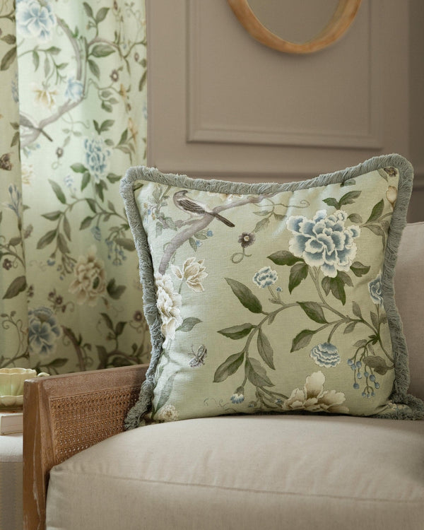 Sanderson Porcelain Garden Chenille Cushion