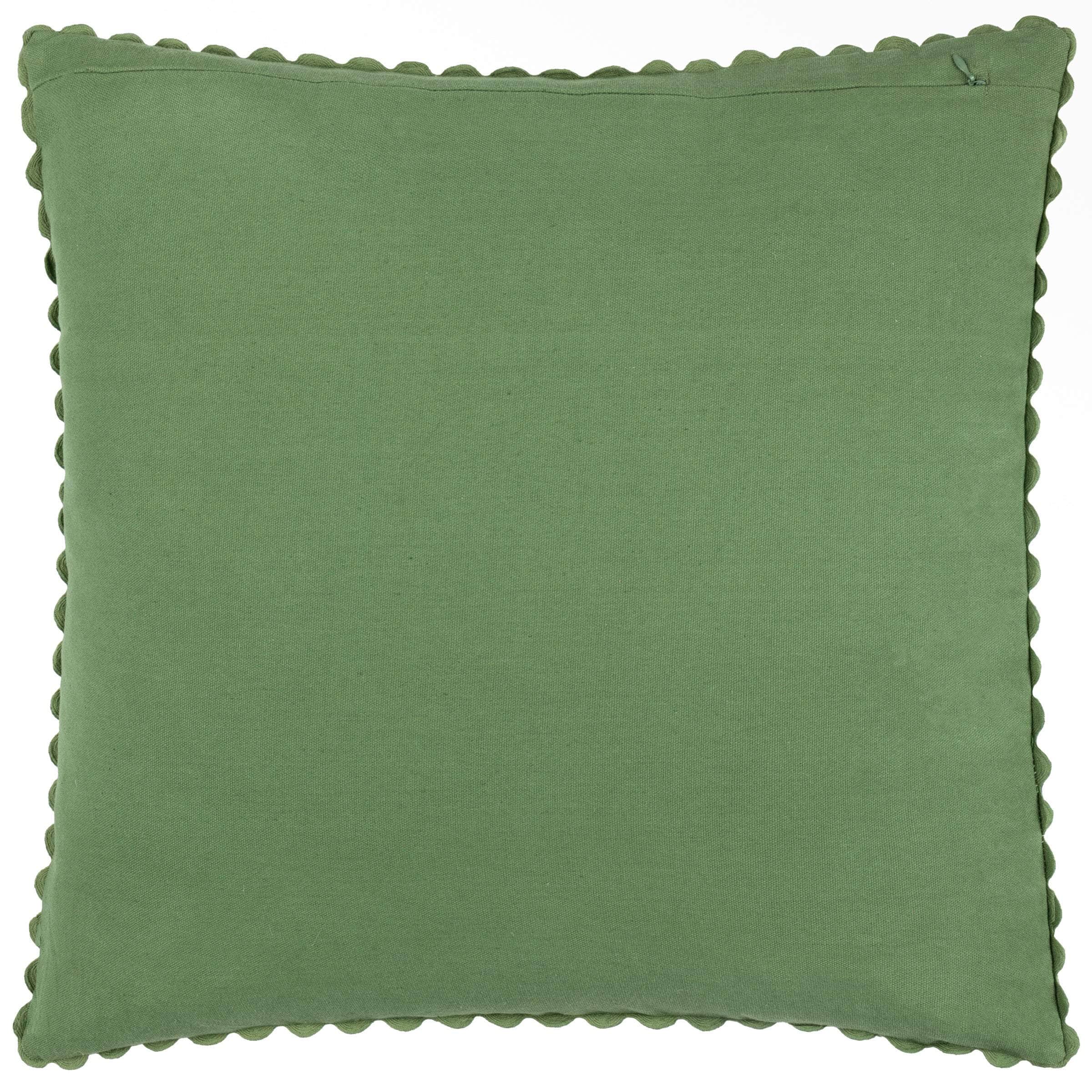 Sanderson (Riva Home) Sanderson Cushion Sanderson Robin's Wood Duck Feather Filled Cushion – Forest/Rust (50x50cm)