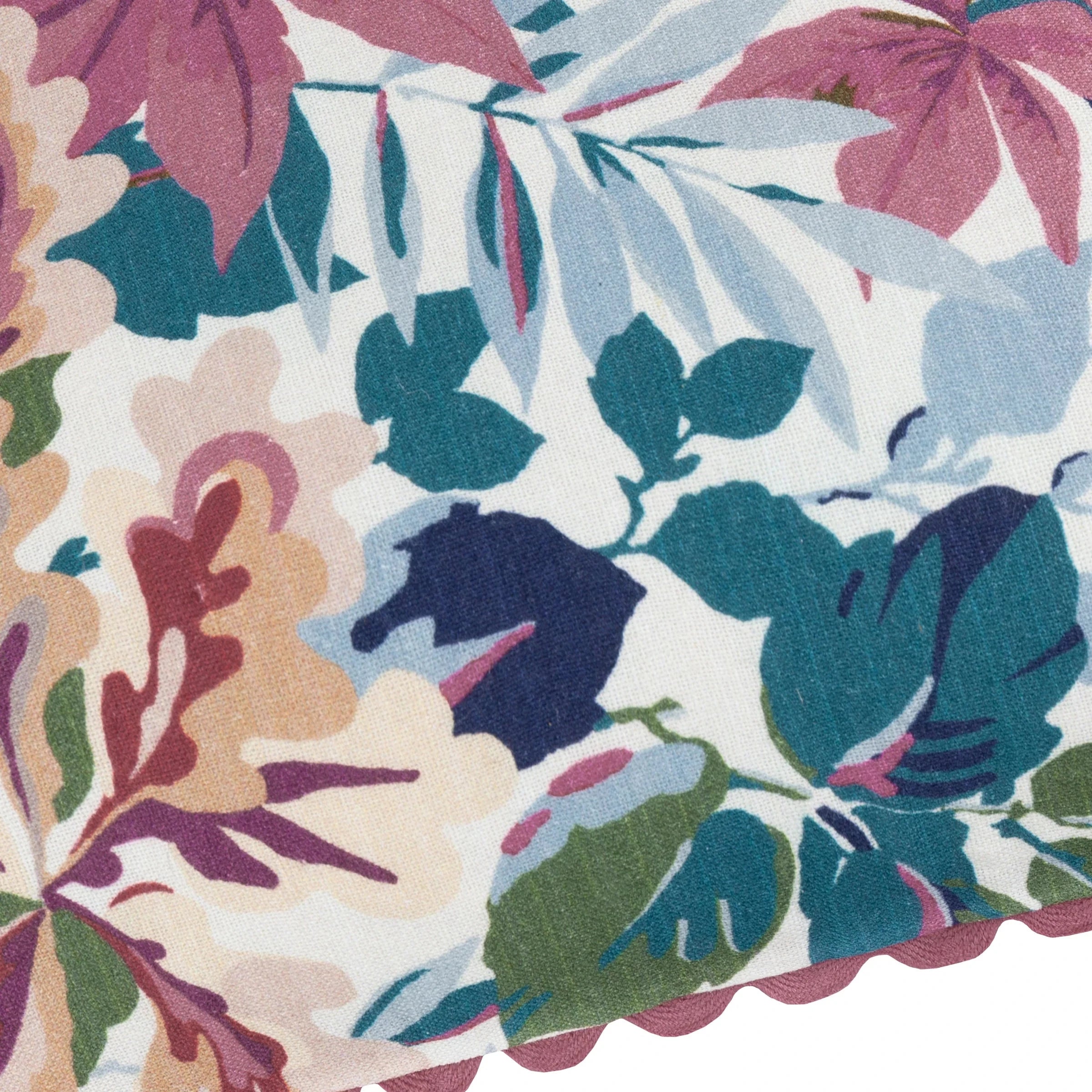 Sanderson (Riva Home) Sanderson Cushion Sanderson Robin's Wood Duck Feather Filled Cushion – Mulberry/Blue (50x50cm)