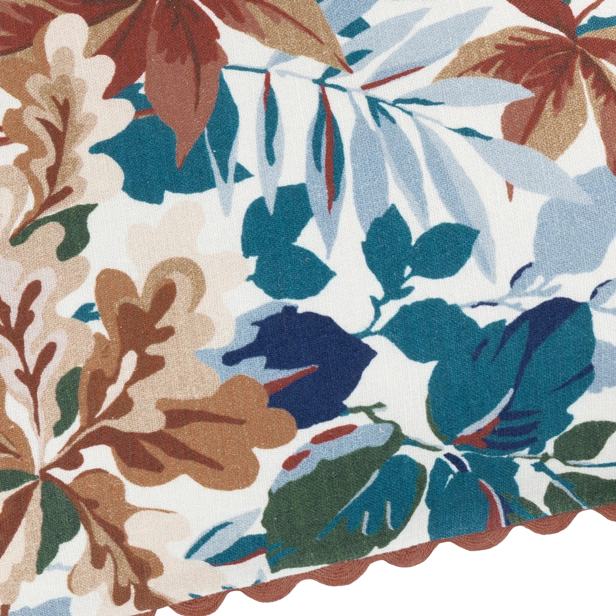 Sanderson (Riva Home) Sanderson Cushion Sanderson Robin's Wood Duck Feather Filled Cushion – Russet/Ink (50x50cm)