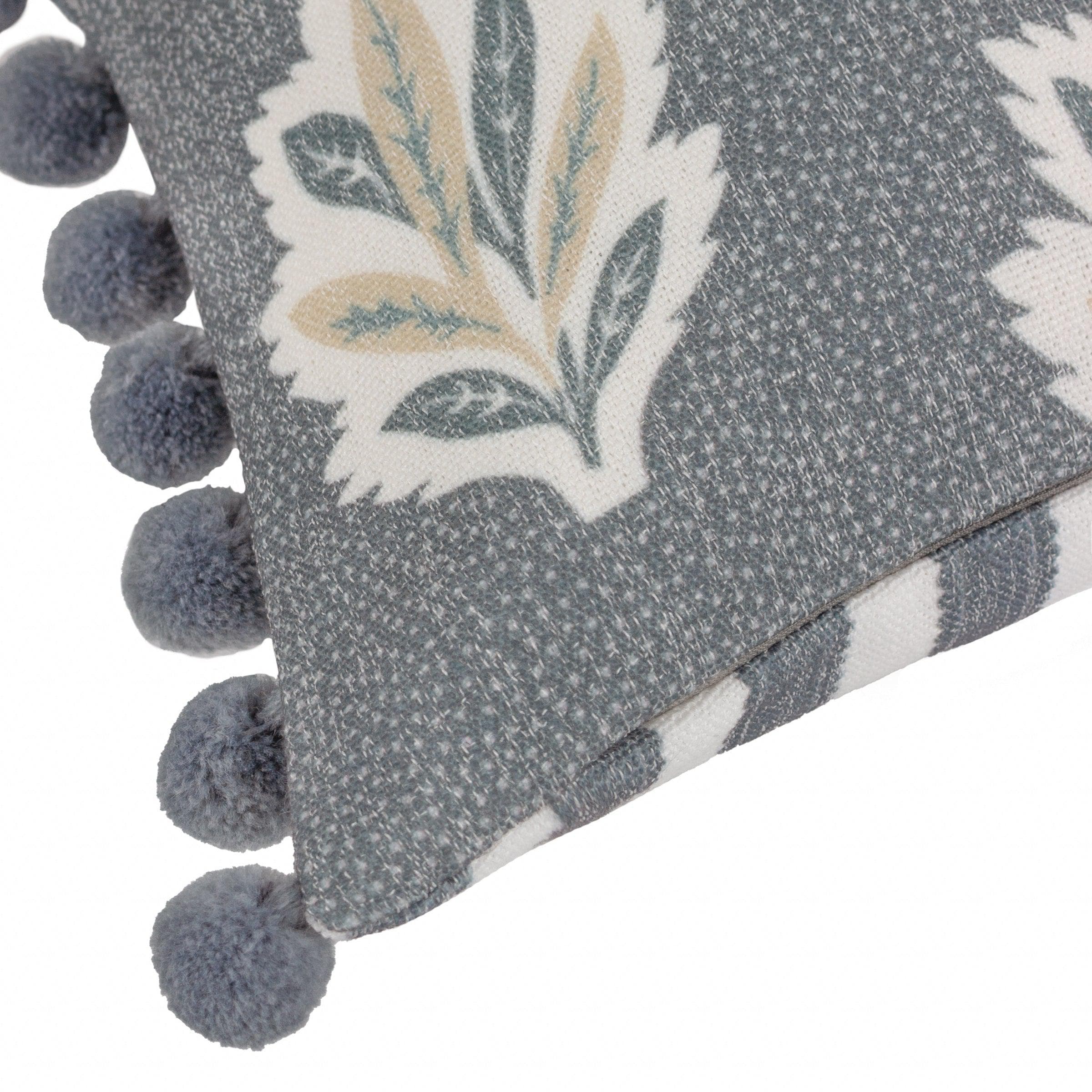 Sanderson (Riva Home) Sanderson Cushion Sanderson Sessile Leaf Printed Cushion in Delph Blue