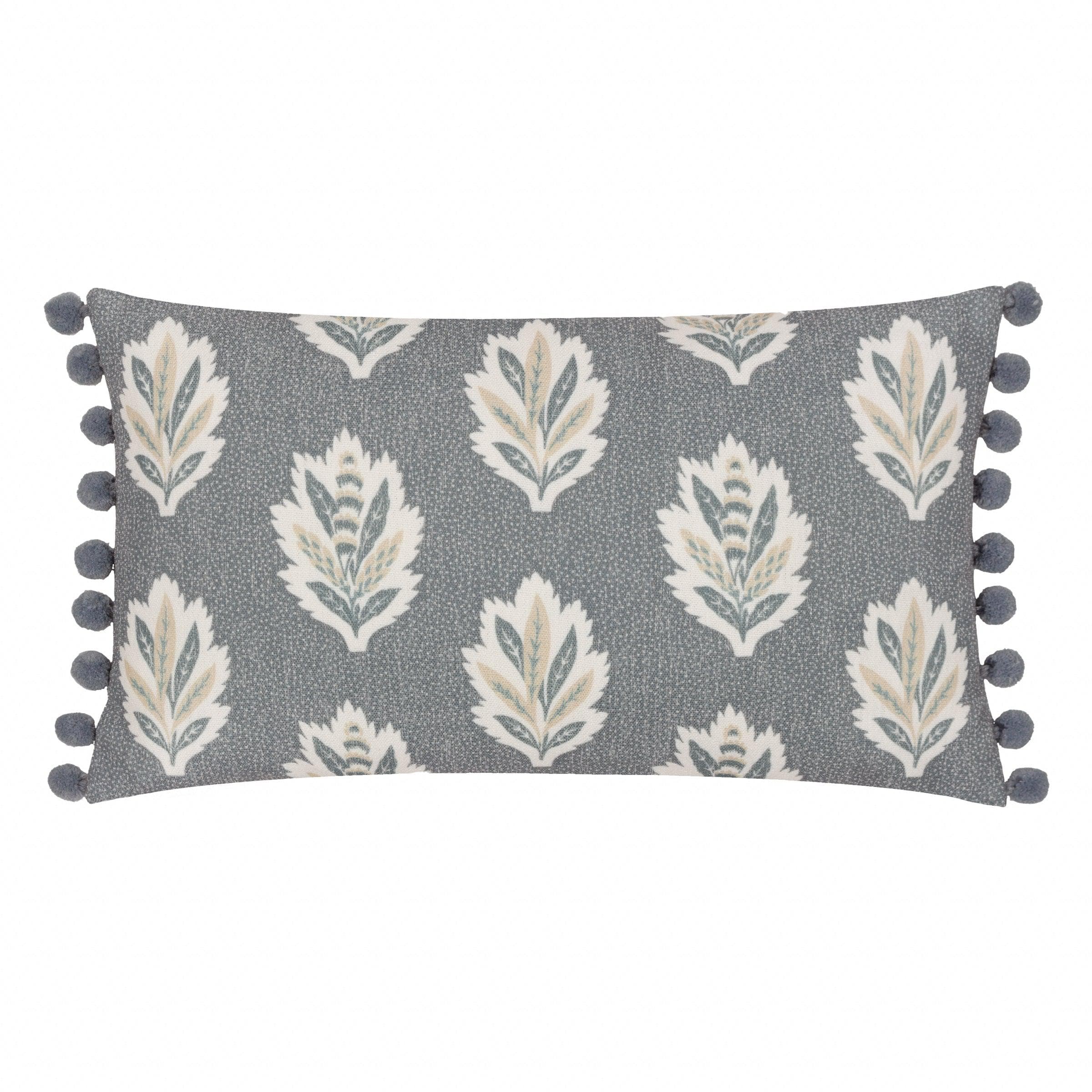 Sanderson (Riva Home) Sanderson Cushion Sanderson Sessile Leaf Printed Cushion in Delph Blue