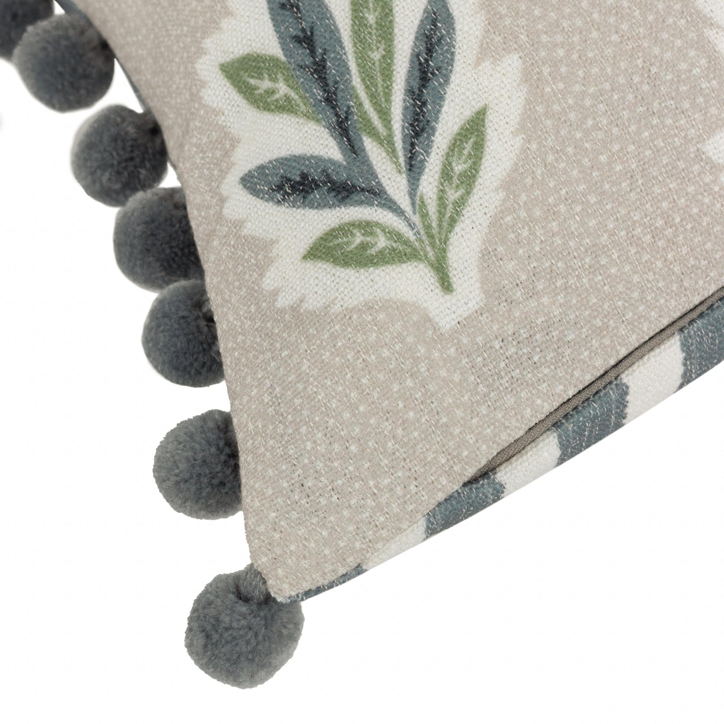 Sanderson (Riva Home) Sanderson Cushion Sanderson Sessile Leaf Printed Cushion in Flax