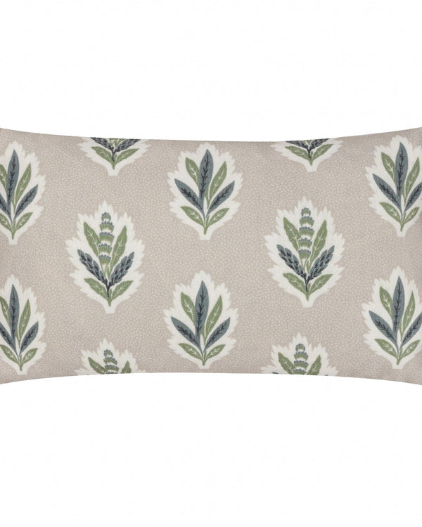 Sanderson Sessile Leaf Printed Cushion in Flax