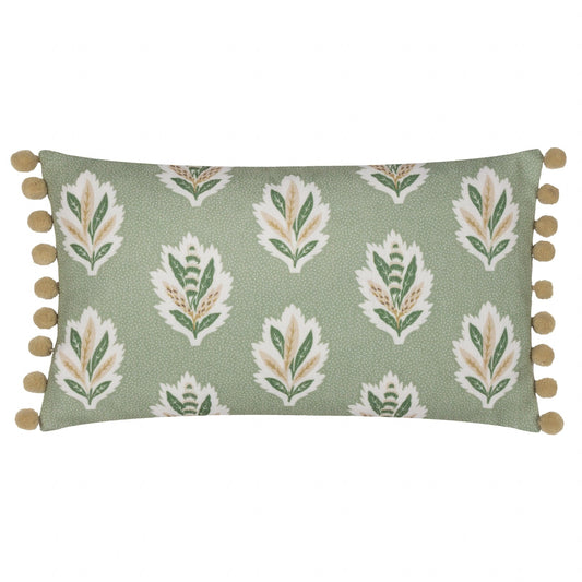 Sanderson (Riva Home) Sanderson Cushion Sanderson Sessile Leaf Printed Cushion in Sage