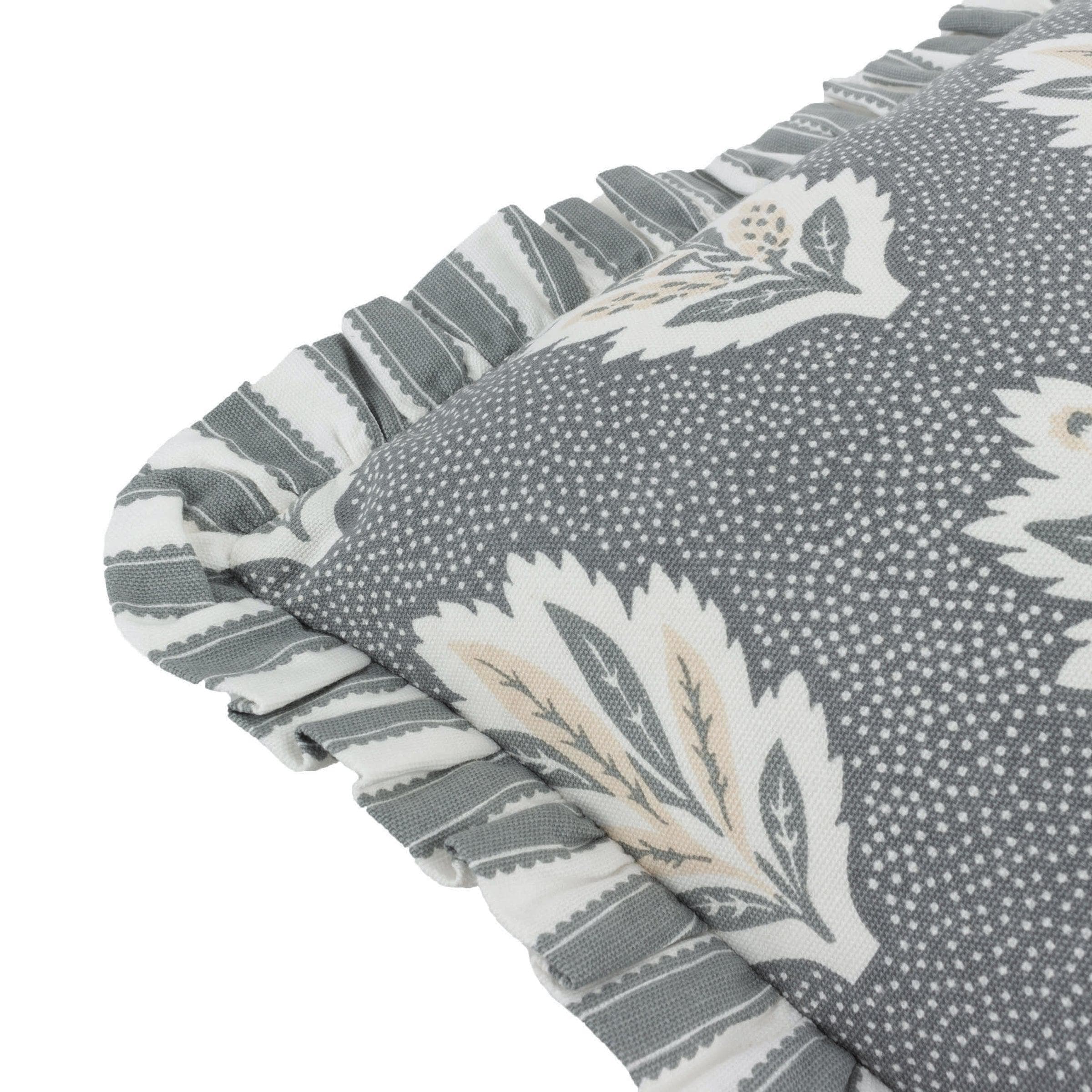 Sanderson (Riva Home) Sanderson Cushion Sanderson Sessile Leaf Printed Square Cushion in Delph Blue