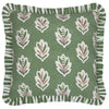 Sanderson (Riva Home) Sanderson Cushion Sanderson Sessile Leaf Printed Square Cushion in Leaf Green