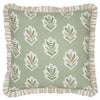 Sanderson (Riva Home) Sanderson Cushion Sanderson Sessile Leaf Printed Square Cushion in Sage