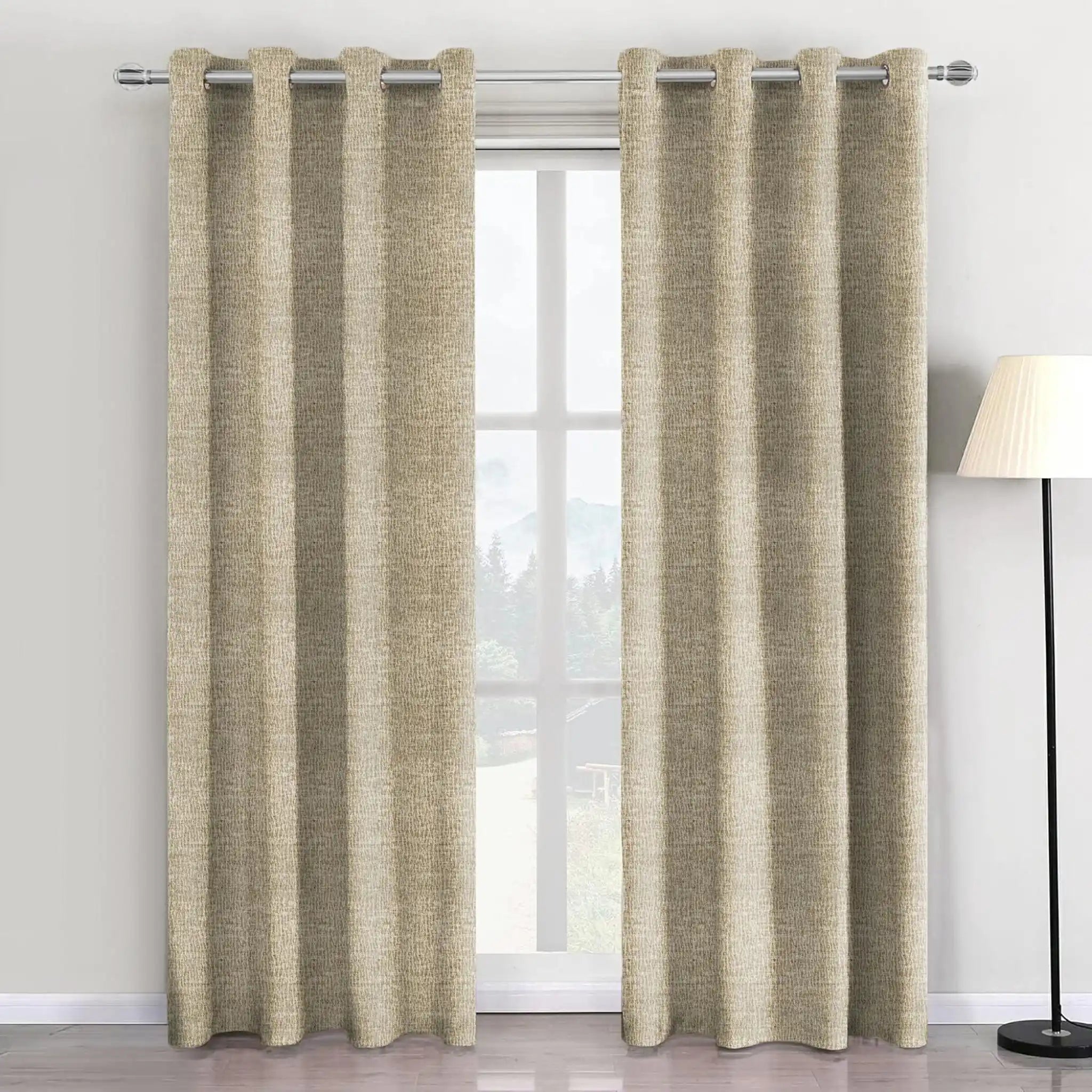Scatter Box Curtains ELOWEN TEXTURED CURTAINS NATURAL by Scatter Box