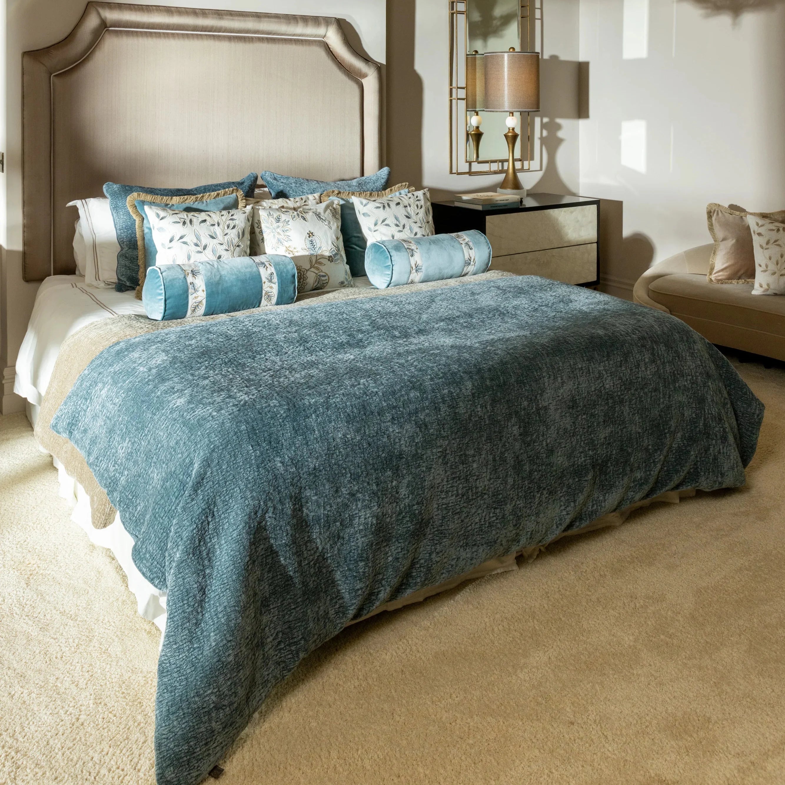 Scatter Box Cushions PIPER CUSHION BLUE by Scatter Box