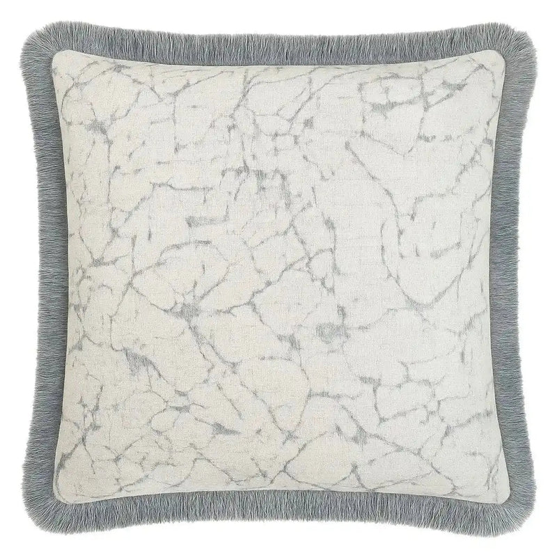 SABLE FRINGED CUSHION NATURAL/BLUE
by Scatter Box