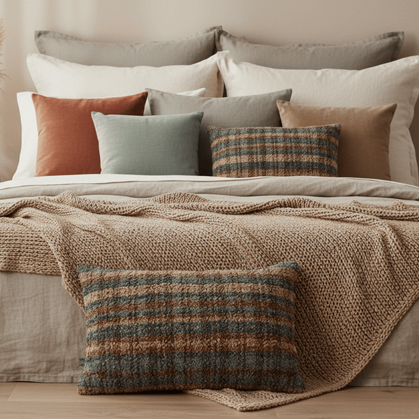 UILEANN CUSHION – BLUE (40 x 60cm, FEATHER FILLED) by Scatter Box