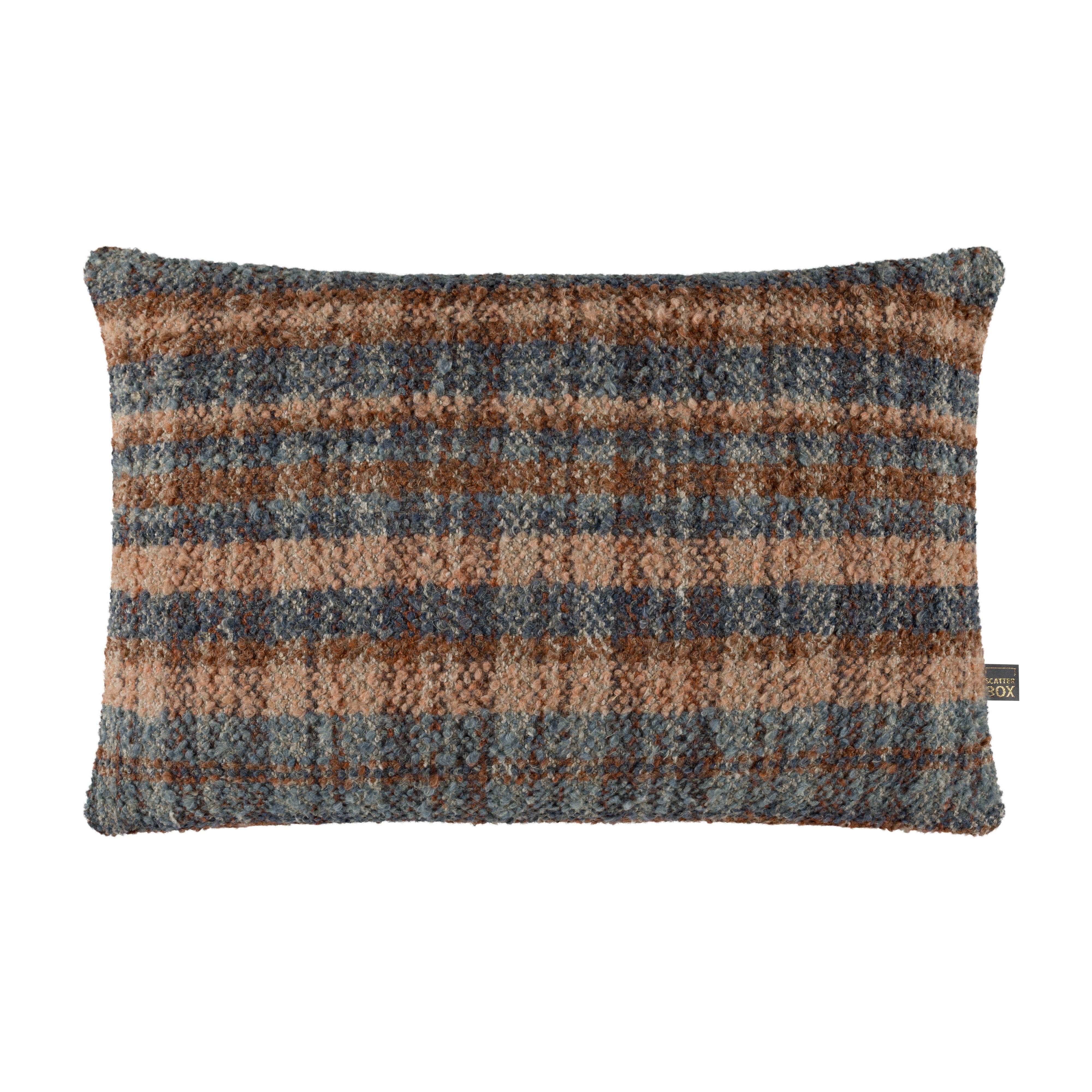 Scatter Box Cushions UILEANN CUSHION – BLUE (FEATHER FILLED) by Scatter Box