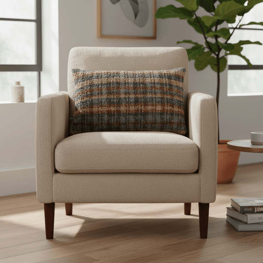 Scatter Box Cushions UILEANN CUSHION – BLUE (FEATHER FILLED) by Scatter Box