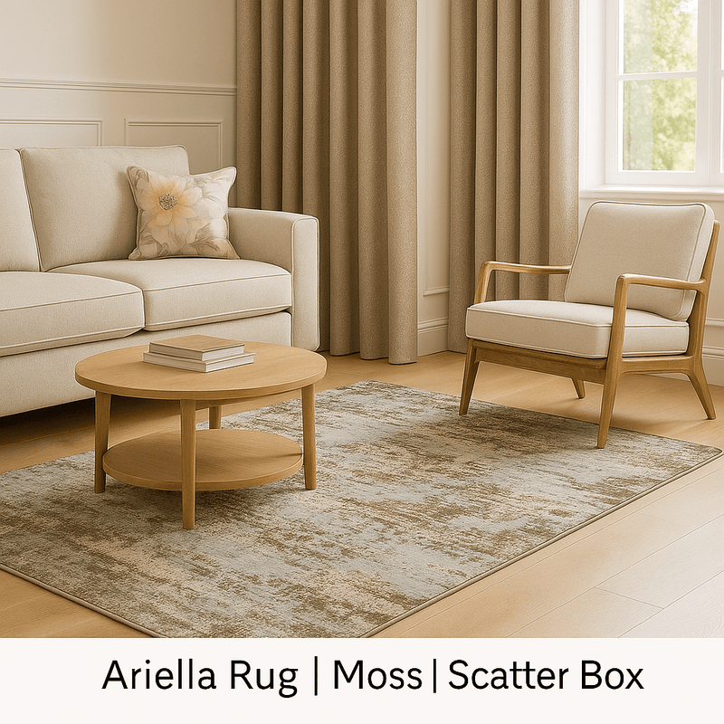 Ariella Rug Moss | Power-Loomed Blend by Scatter Box