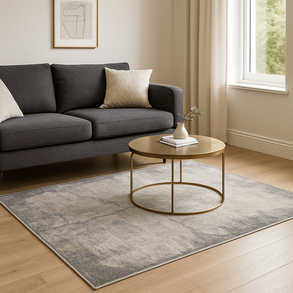 Scatter Box Rugs Tempest Rug Grey / Gold | Power-Loomed by Scatter Box