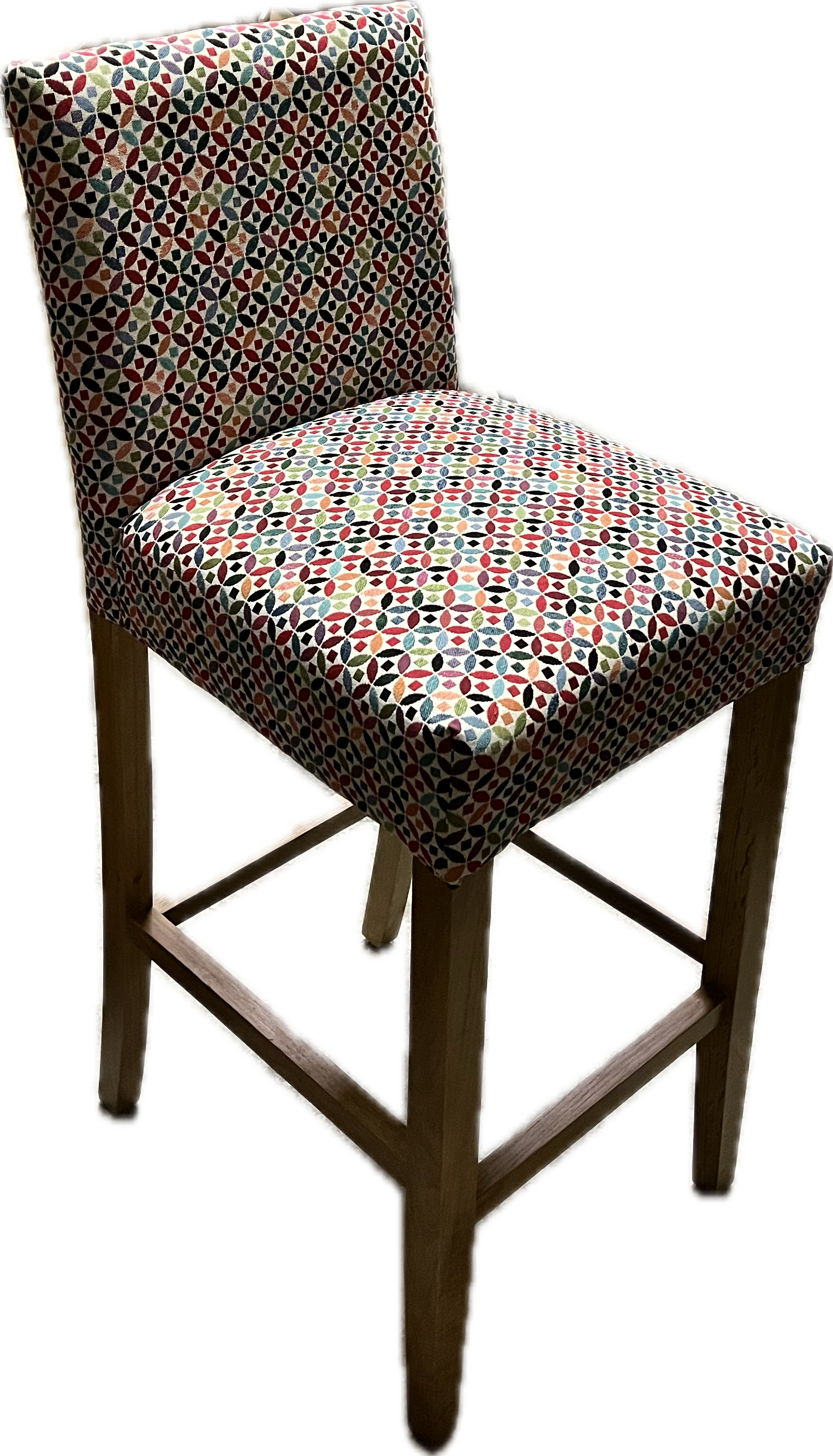 simply HAZEL Bar Stool simply Hazel Bar Stool in multi colour fabric