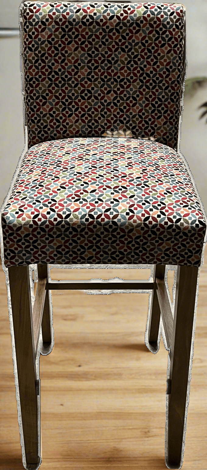 simply HAZEL Bar Stool simply Hazel Bar Stool in multi colour fabric