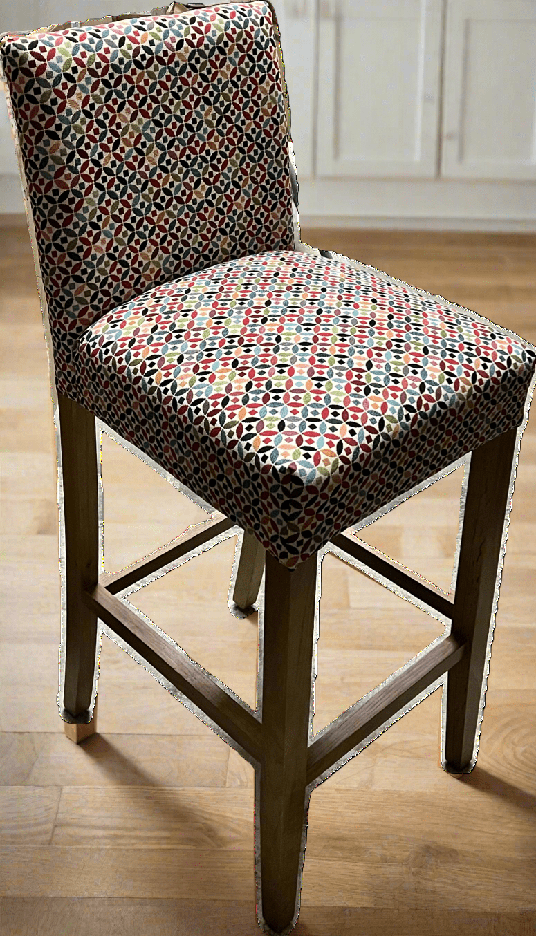 simply HAZEL Bar Stool simply Hazel Bar Stool in multi colour fabric