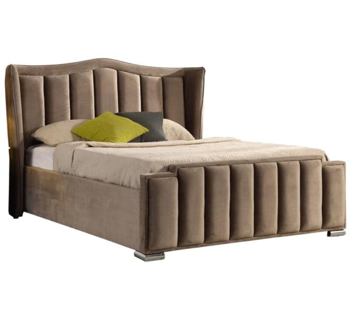 simply HAZEL Bed Complete Clare Mink Gas-lift Ottoman Bed - FREE DELIVERY