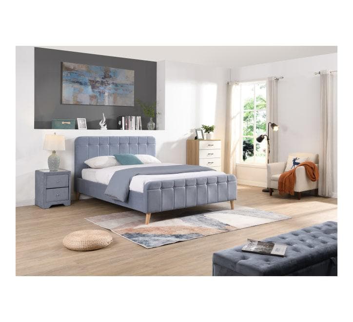 simply HAZEL Bed Complete The Ashley Sky Blue Bed - FREE DELIVERY