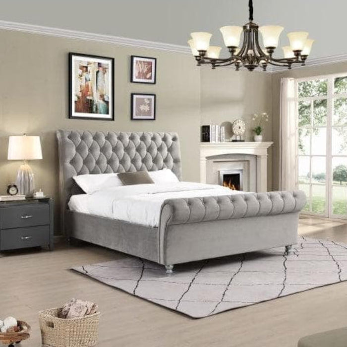 simply HAZEL Bed Complete The Kilkenny Bed (Silver)- FREE DELIVERY