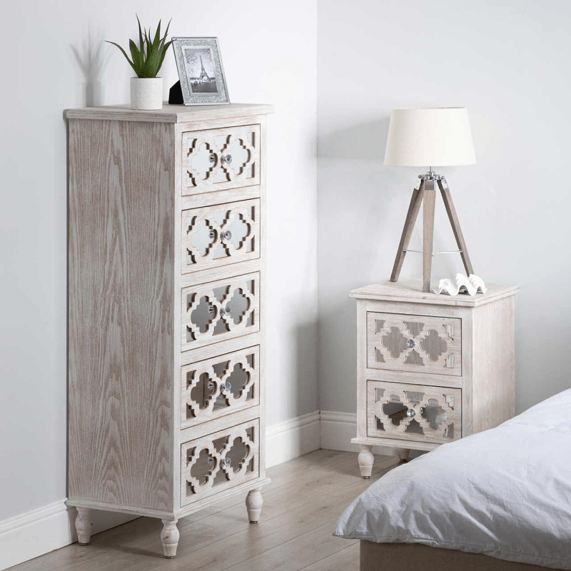 simply HAZEL Cabinet Hampton Beach (Marrakesh design) Bedside Cabinet