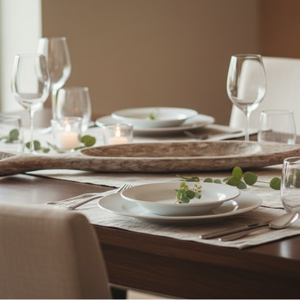Natural Mango Wood Fish Centrepiece by simply Hazel