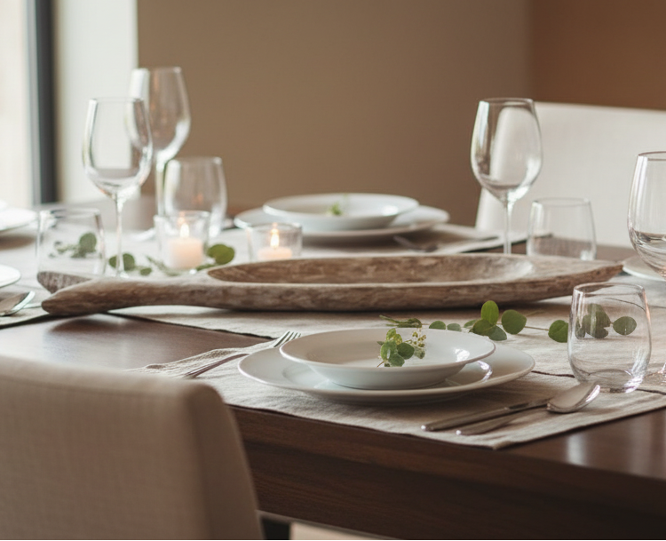 Natural Mango Wood Fish Centrepiece by simply Hazel