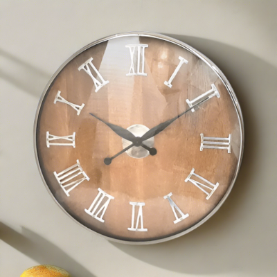 simply HAZEL Decoration 60cm Natural Wood Wall Clock