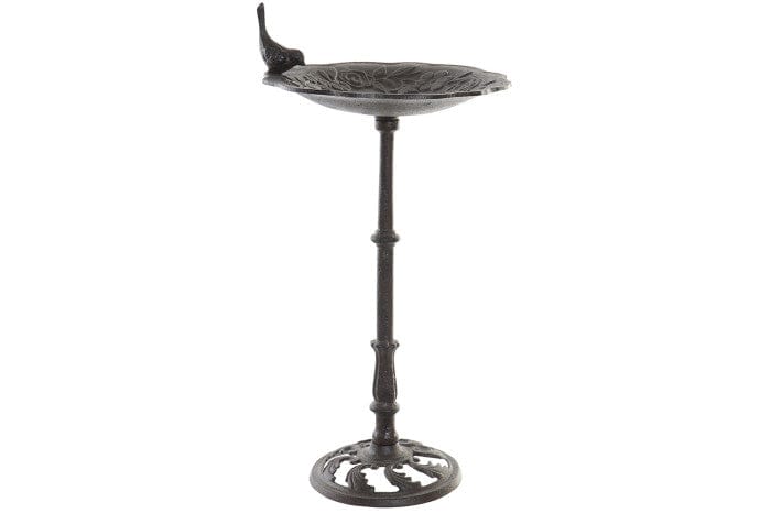 simply HAZEL Decoratrive Item CAST IRON BIRD DRINKING RESERVE