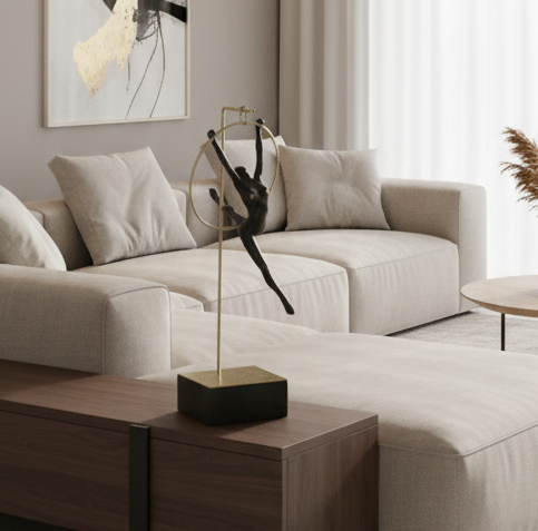 simply HAZEL Decoratrive Item Gymnast B GYMNAST RESIN & METAL figurine (3 variants to choose from.)