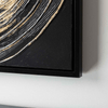 simply HAZEL Framed Print Dark Grey and Gold Framed Abstract Canvas Wall Art